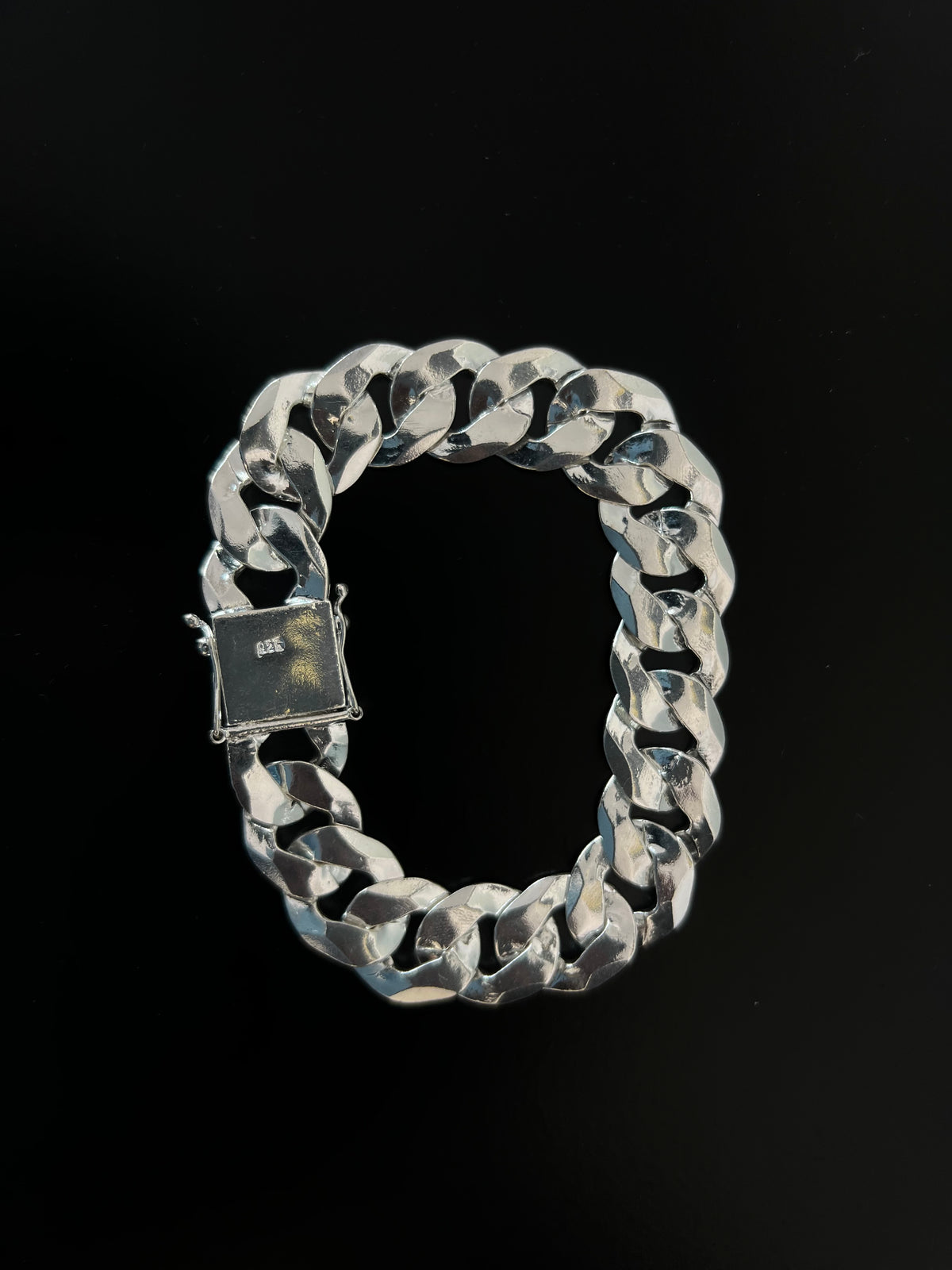Pulseira Prata 1x1 Italiana - 18MM