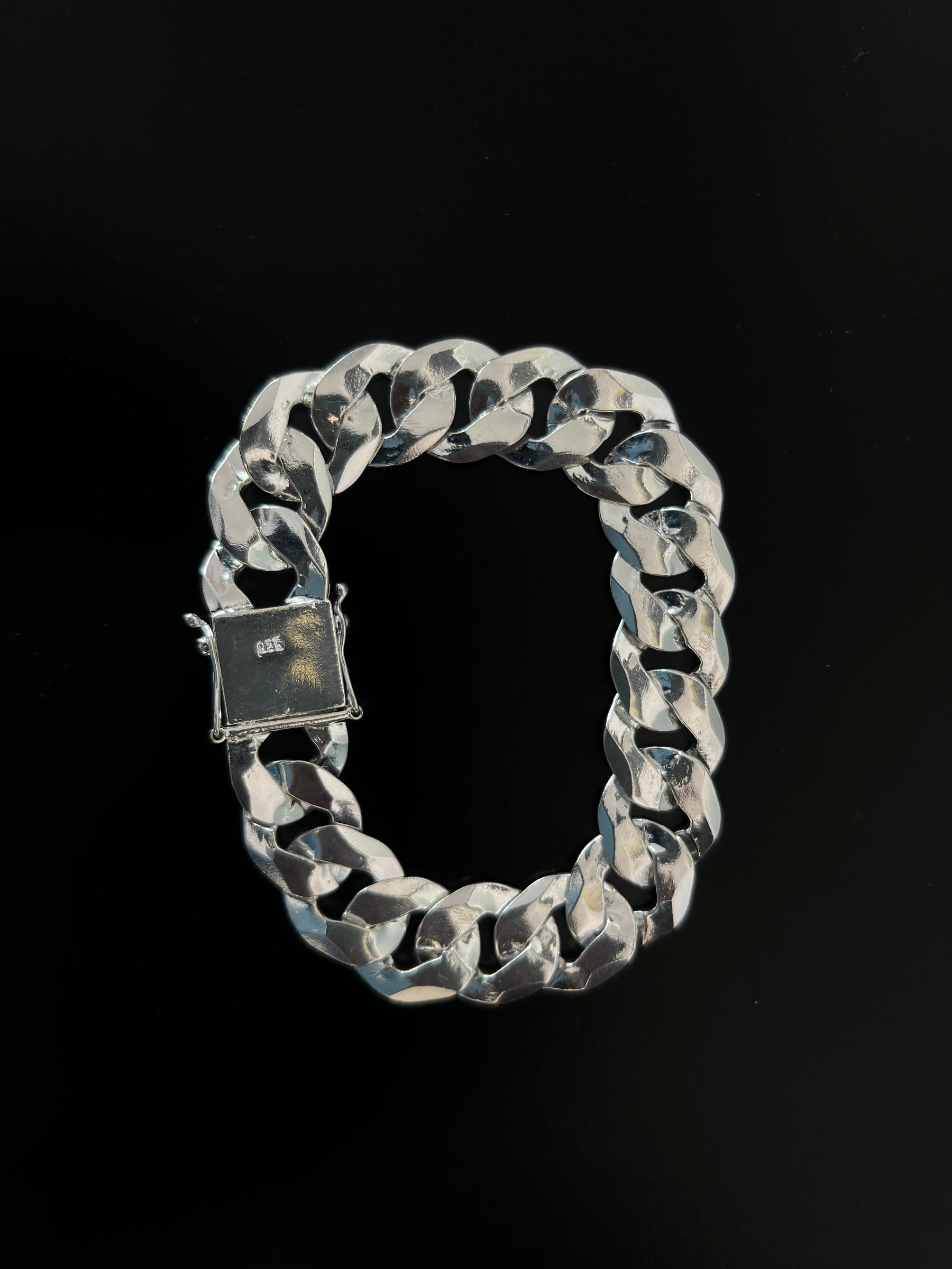 Pulseira Prata 1x1 Italiana - 18MM