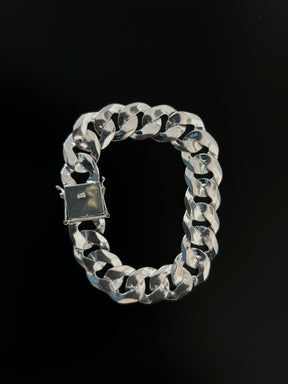 Pulseira Prata 1x1 Italiana - 18MM