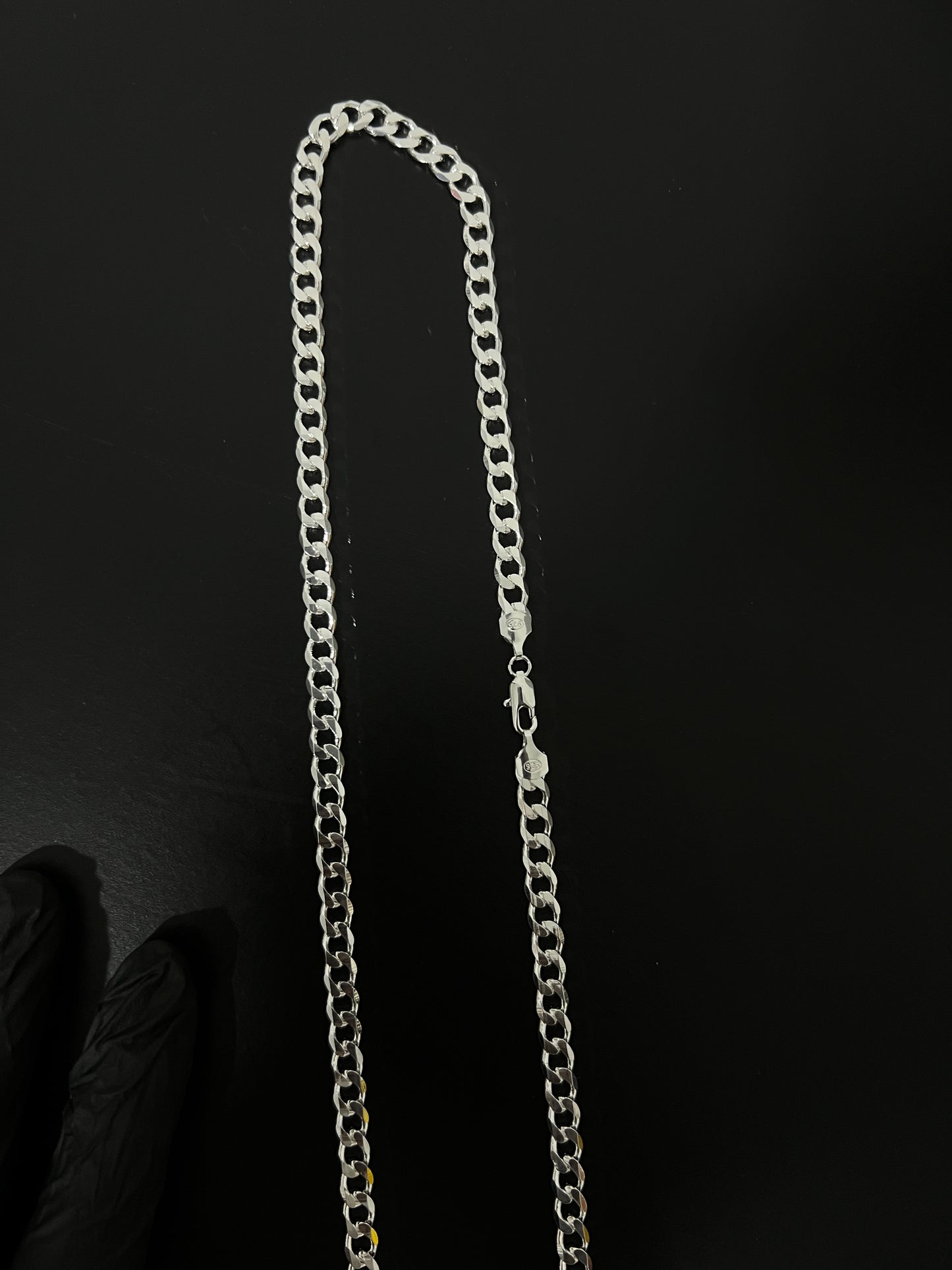Corrente 1x1 - 8MM/70CM Prata Mista