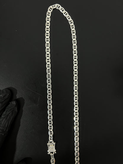 Corrente Piastrine - 8MM/70CM Prata Mista