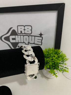 Pulseira Prata 1x1 - 25MM