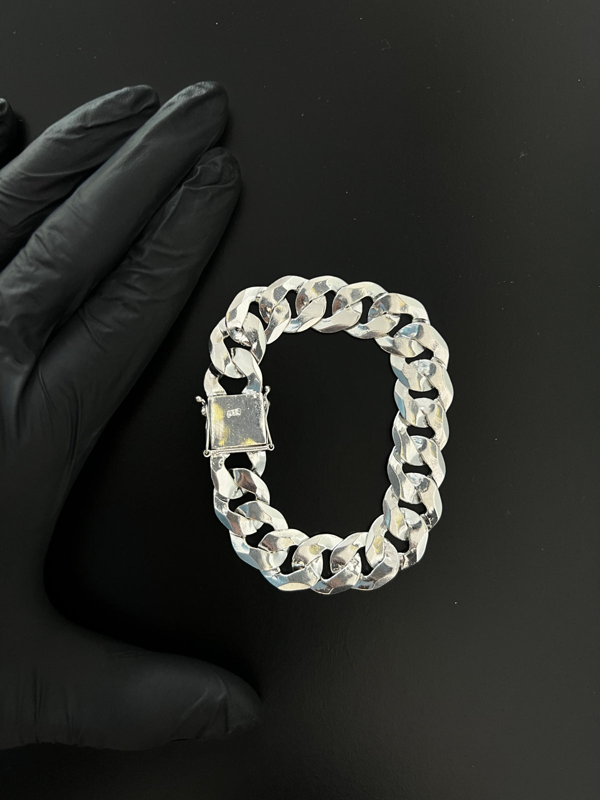 Pulseira Prata 1x1 Italiana - 18MM