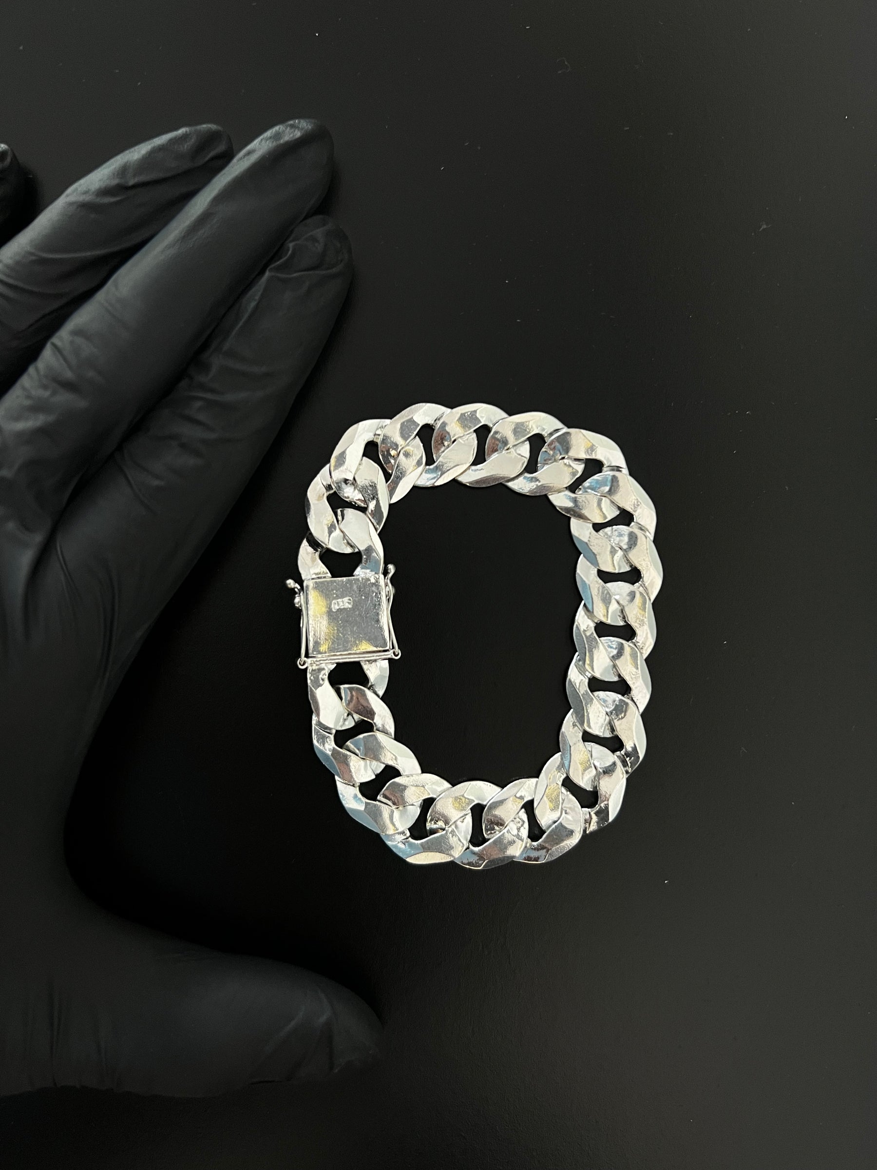 Pulseira Prata 1x1 Italiana - 18MM