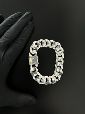 Pulseira Prata 1x1 Italiana - 18MM