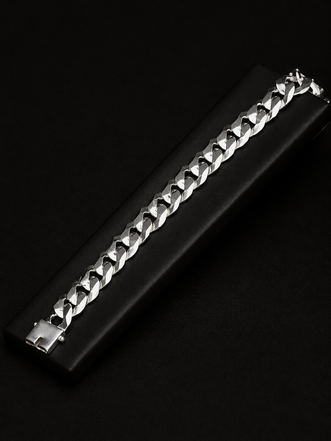 Pulseira Prata 1x1 Italiana - 18MM