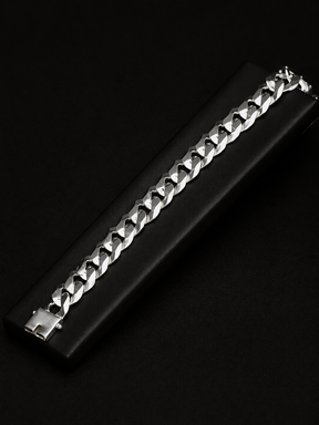 Pulseira Prata 1x1 Italiana - 18MM