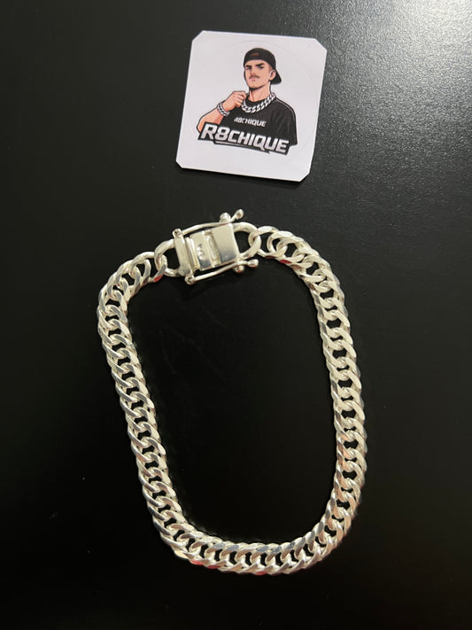 Pulseira Eloduplo - 8MM Prata Mista
