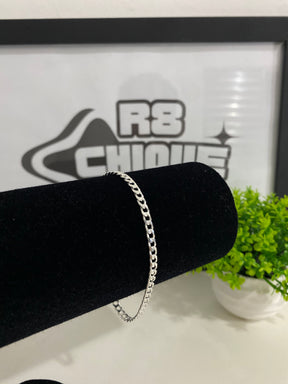 Pulseira  Prata 1x1 - 4MM