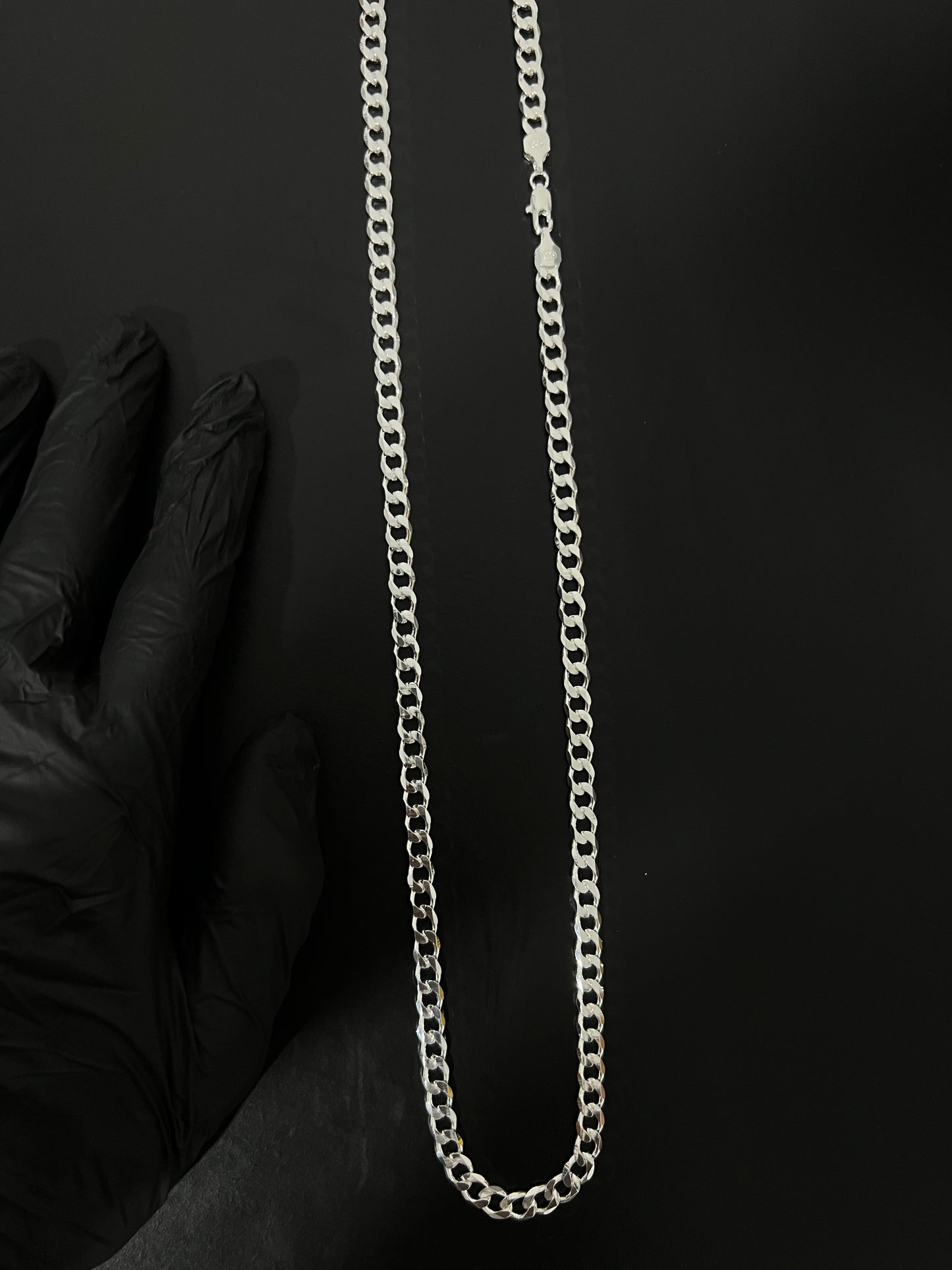 Corrente 1x1 - 8MM/70CM Prata Mista