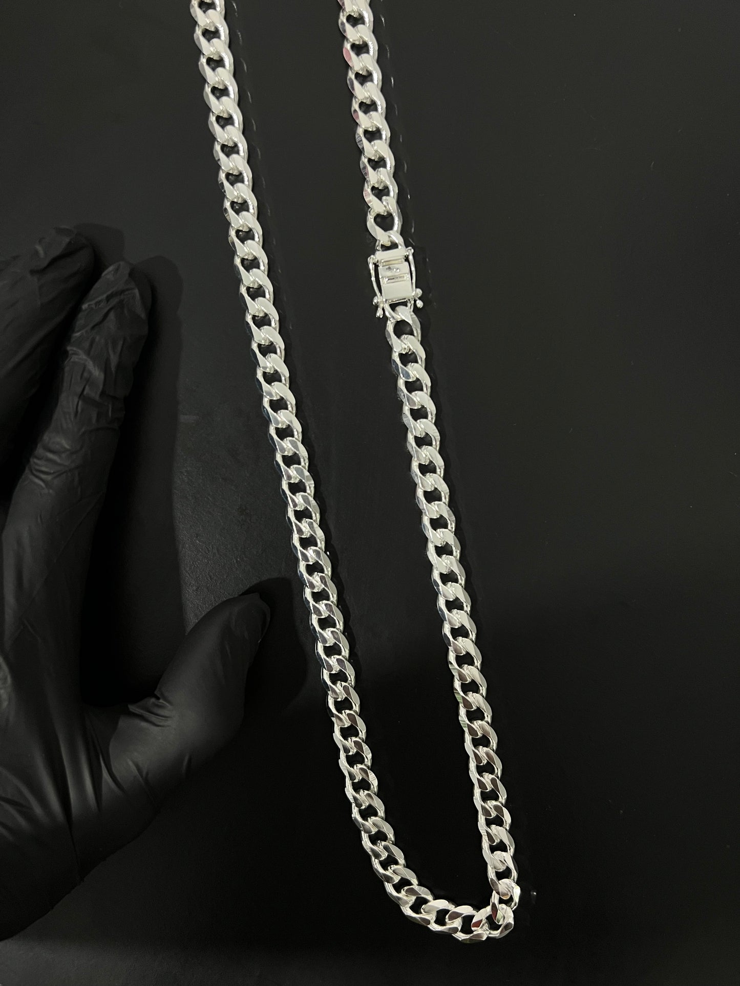 Corrente 1x1 - 10MM/70CM Prata Mista