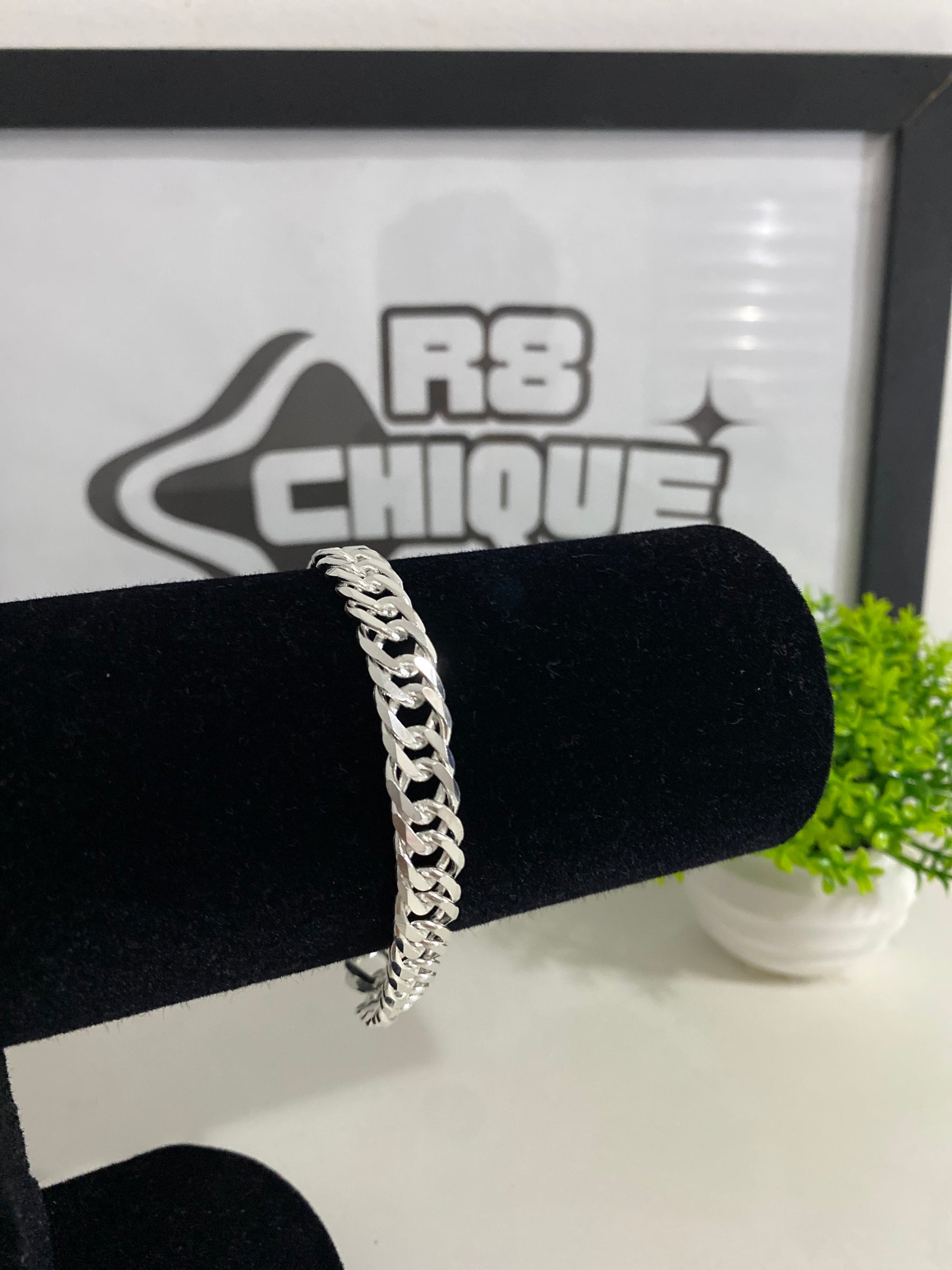 Pulseira Prata Eloduplo - 10MM
