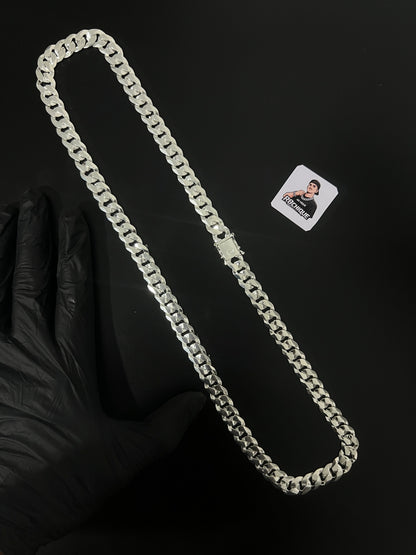 Corrente 1x1 - 12MM/70CM Prata Mista (ITALIANA)
