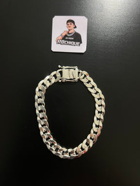 Pulseira Prata 1x1 Laminada - 9MM