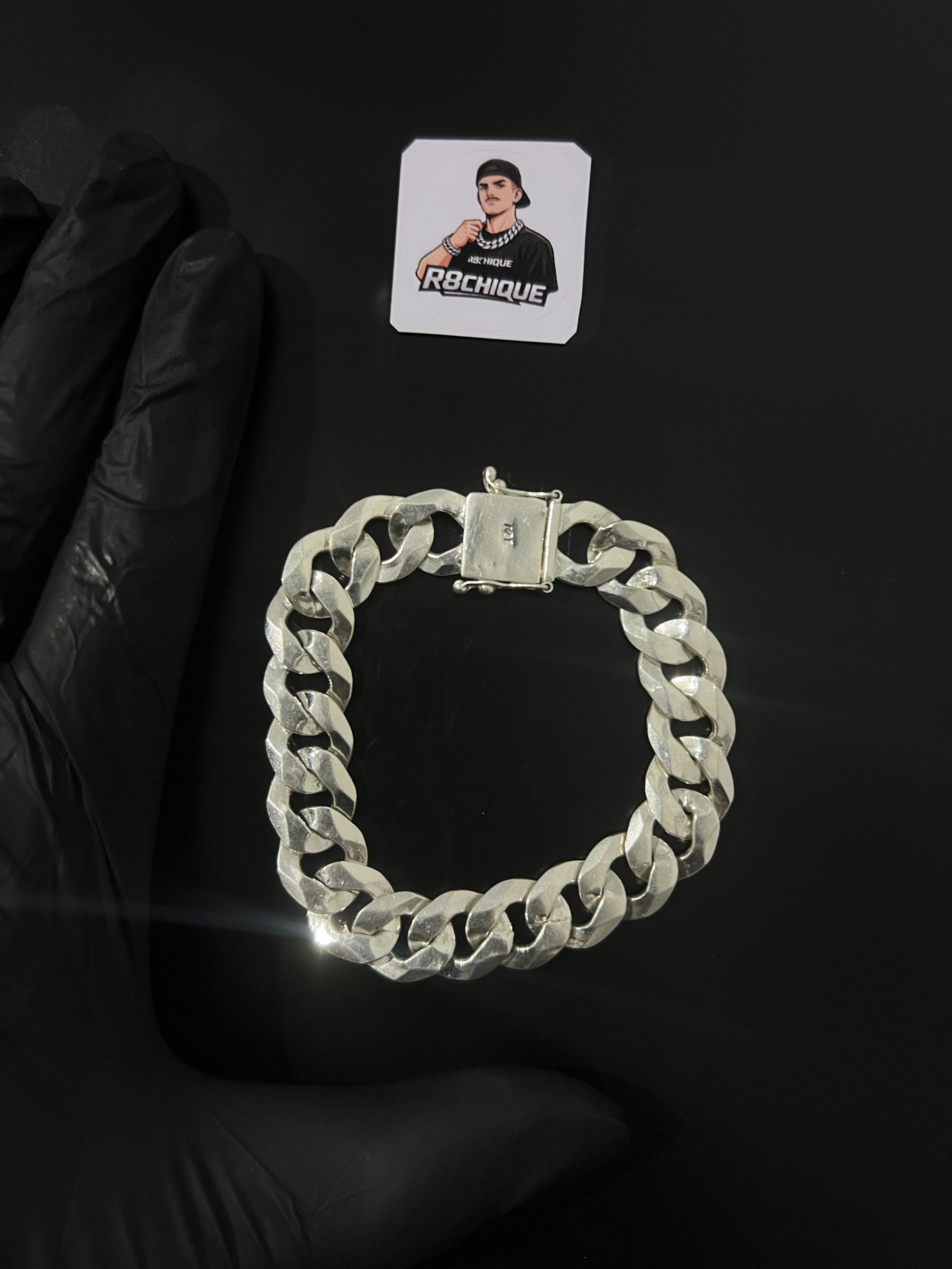 Pulseira Prata 1x1 Italiana - 15MM