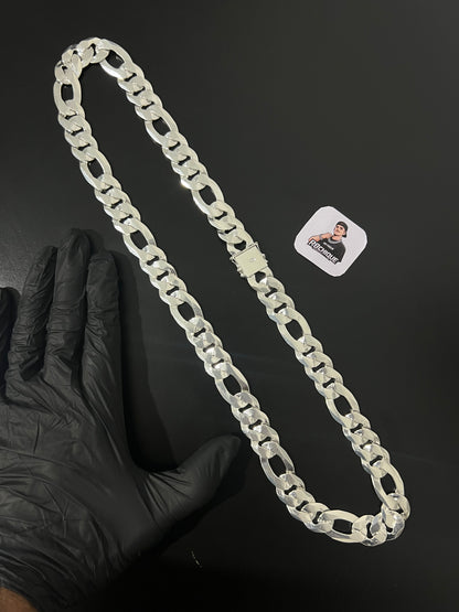 Corrente 3x1 Italiana- 18MM/70CM Prata Mista