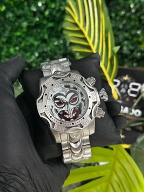 Relógio Coringa Prateado - Linha Premium