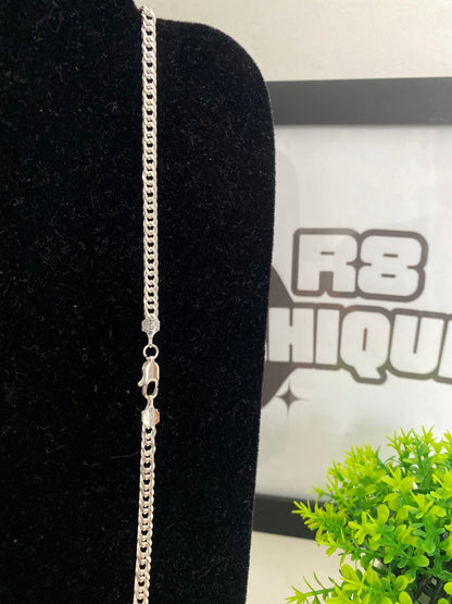 Corrente Eloduplo - 4MM/70CM Prata Mista
