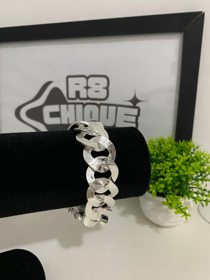 Pulseira 1x1 - 25MM Prata Mista