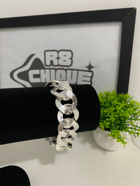 Pulseira Prata 1x1 - 25MM