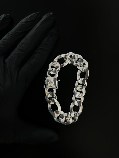 Pulseira 3x1 Italiana - 18MM Prata Mista