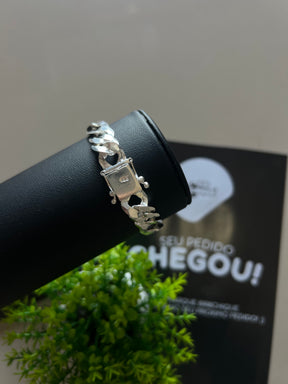 Pulseira Prata 3x1  Italiana - 12MM