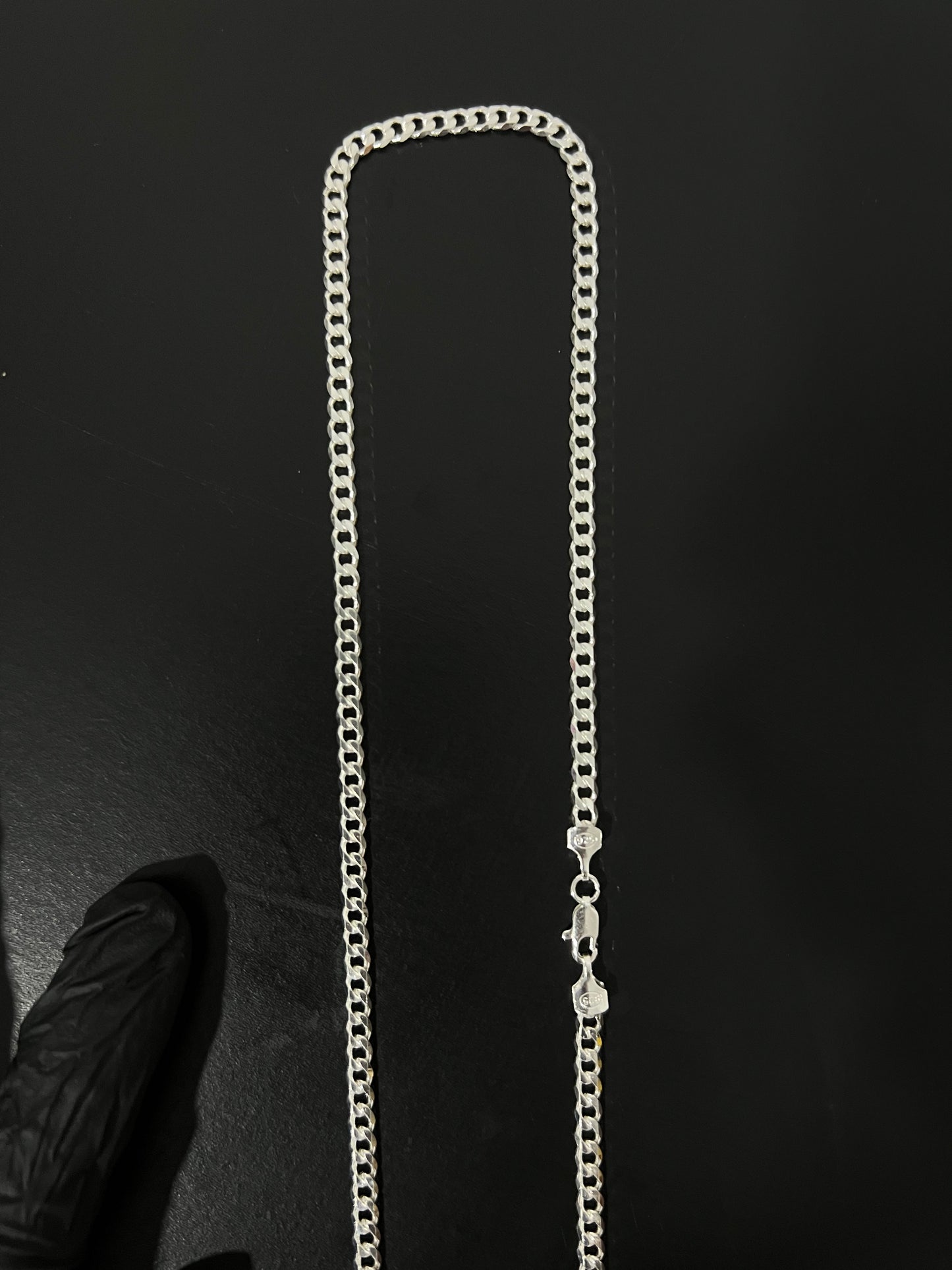 Corrente 1x1 - 4MM/70CM Prata Mista