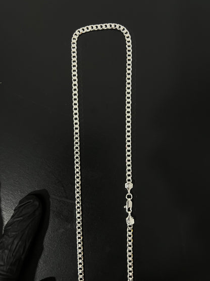 Corrente 1x1 - 4MM/70CM Prata Mista