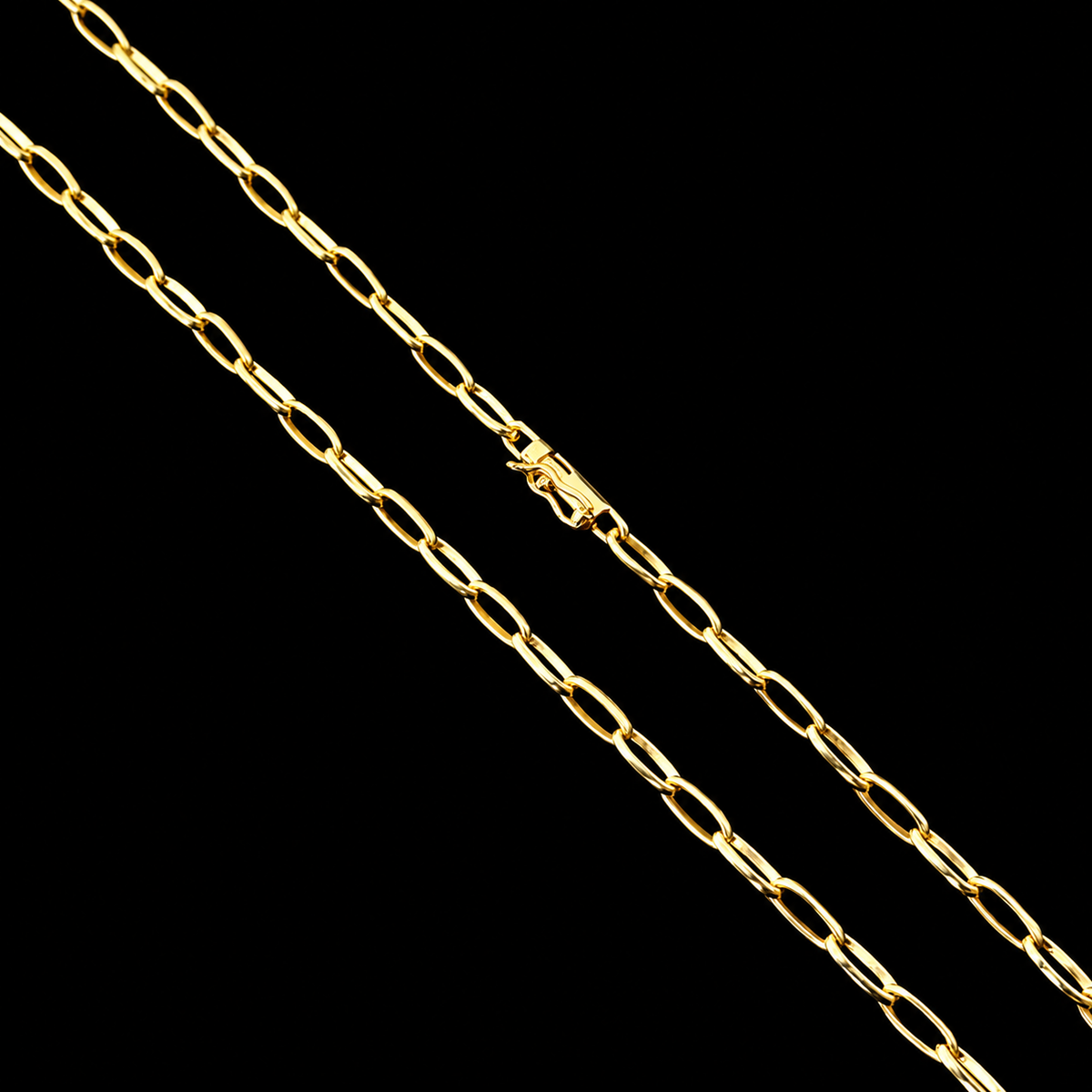 Corrente Meia Cana 4MM | Fecho Canhão