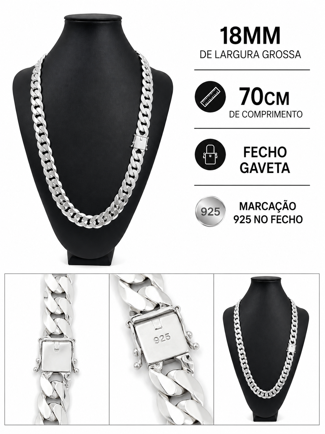Corrente 1x1 Italiana- 18MM/70CM