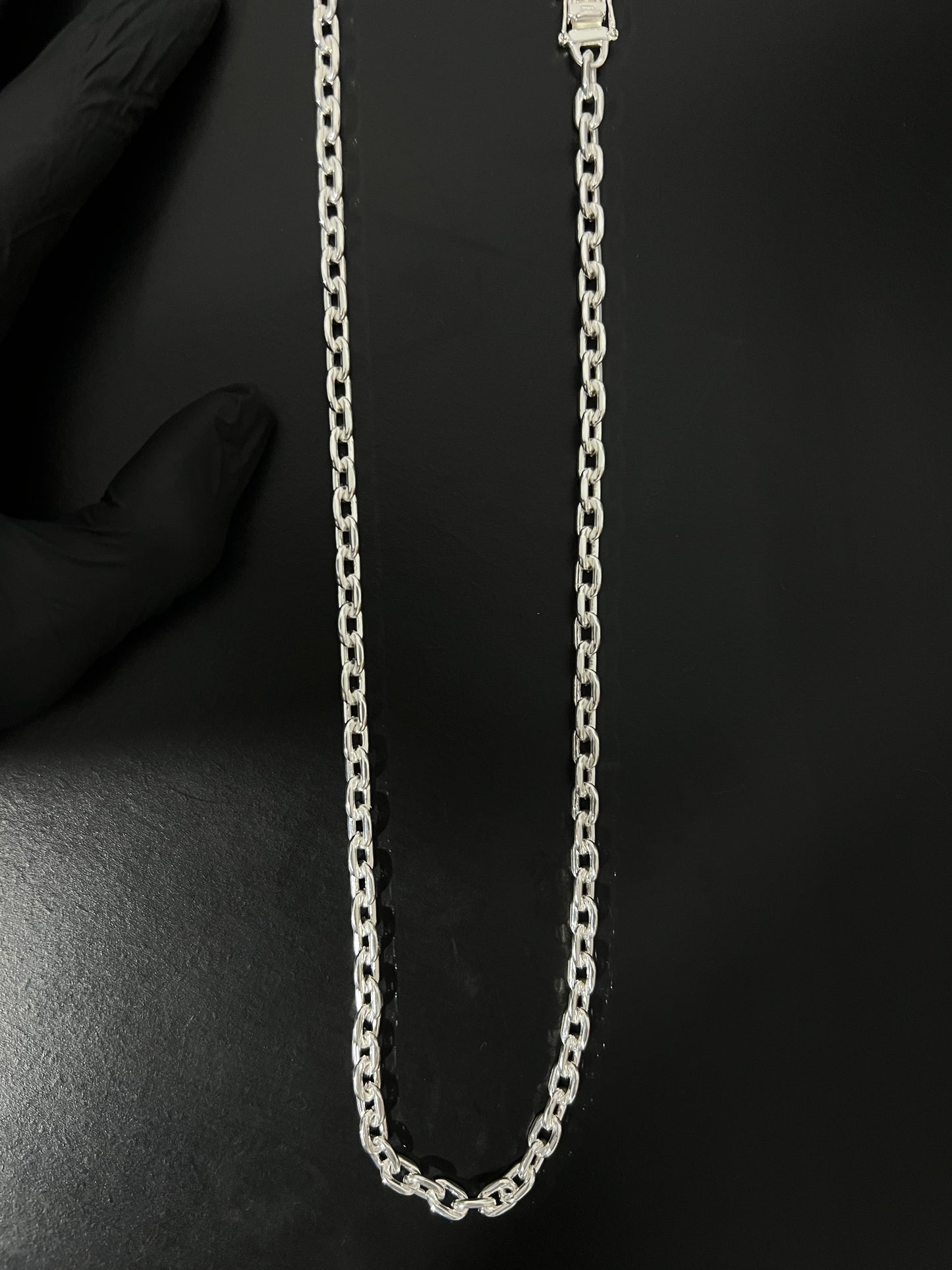 Corrente Cartie - 8MM/70CM Prata Mista