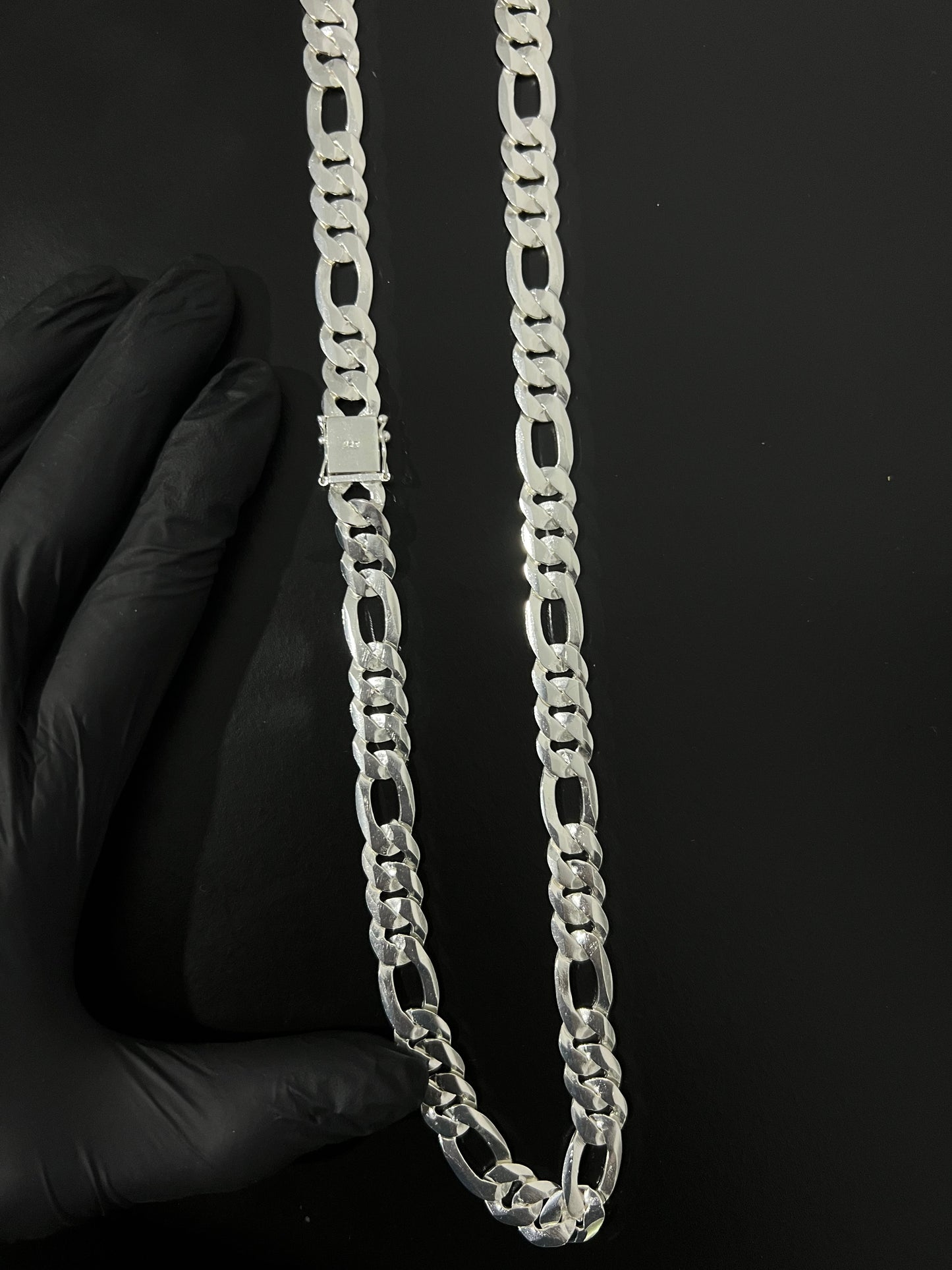 Corrente 3x1 Italiana - 12MM/70CM Prata Mista (ITALIANA)