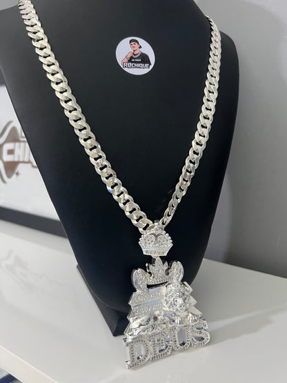 Pingente Prata Mista - Deus (13)
