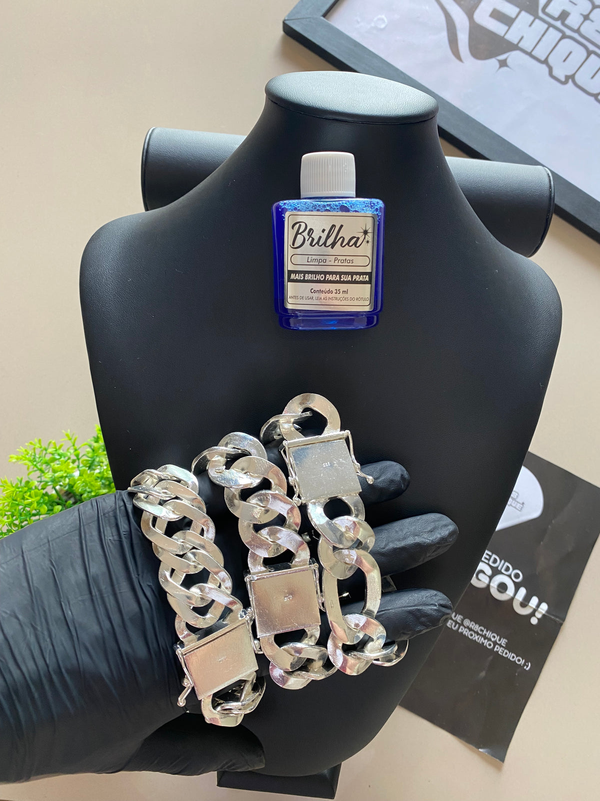 Kit Promocional | 3 Pulseiras 25MM:  1x1 / EloDuplo / 3x1 + 1 Limpa Pratas (Brinde) (Kit 125)