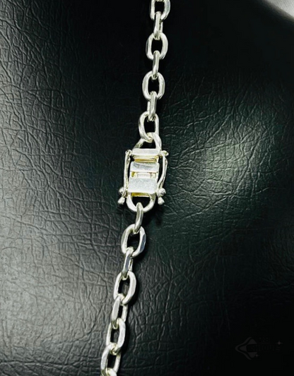 Corrente Cartie - 8MM/70CM Prata Mista