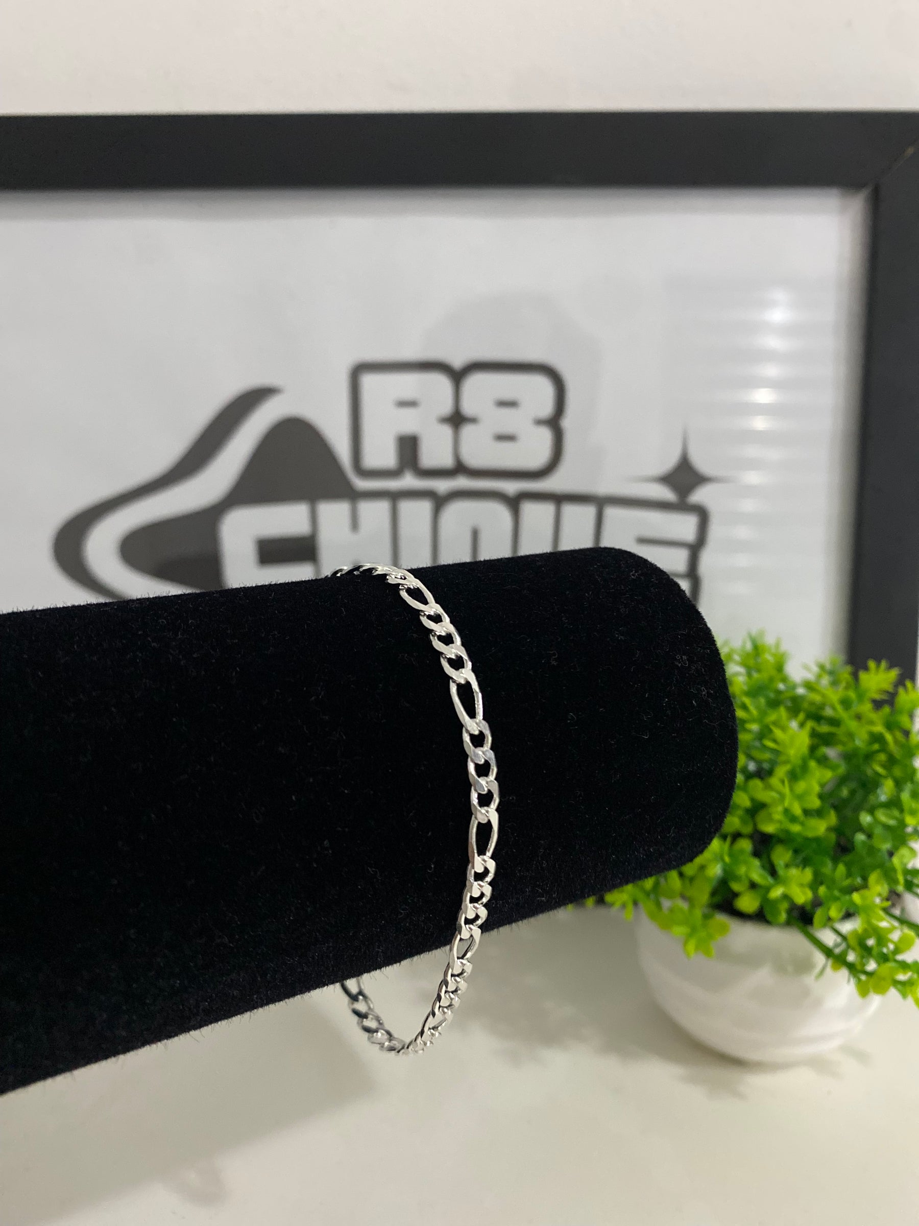 Pulseira  Prata 3x1 - 4MM