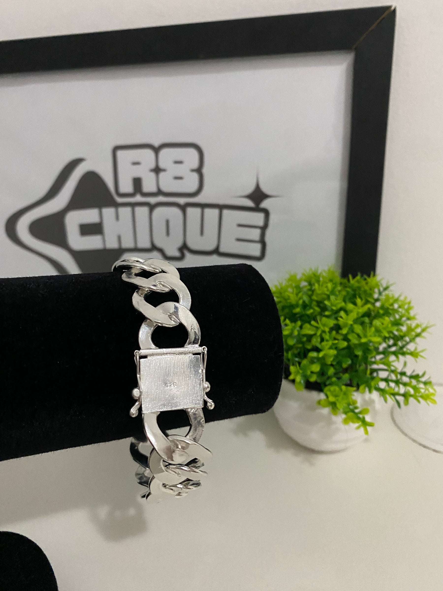 Pulseira Prata 1x1 - 20MM
