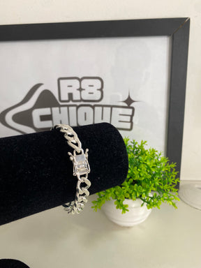 Pulseira Prata 1x1 - 10MM