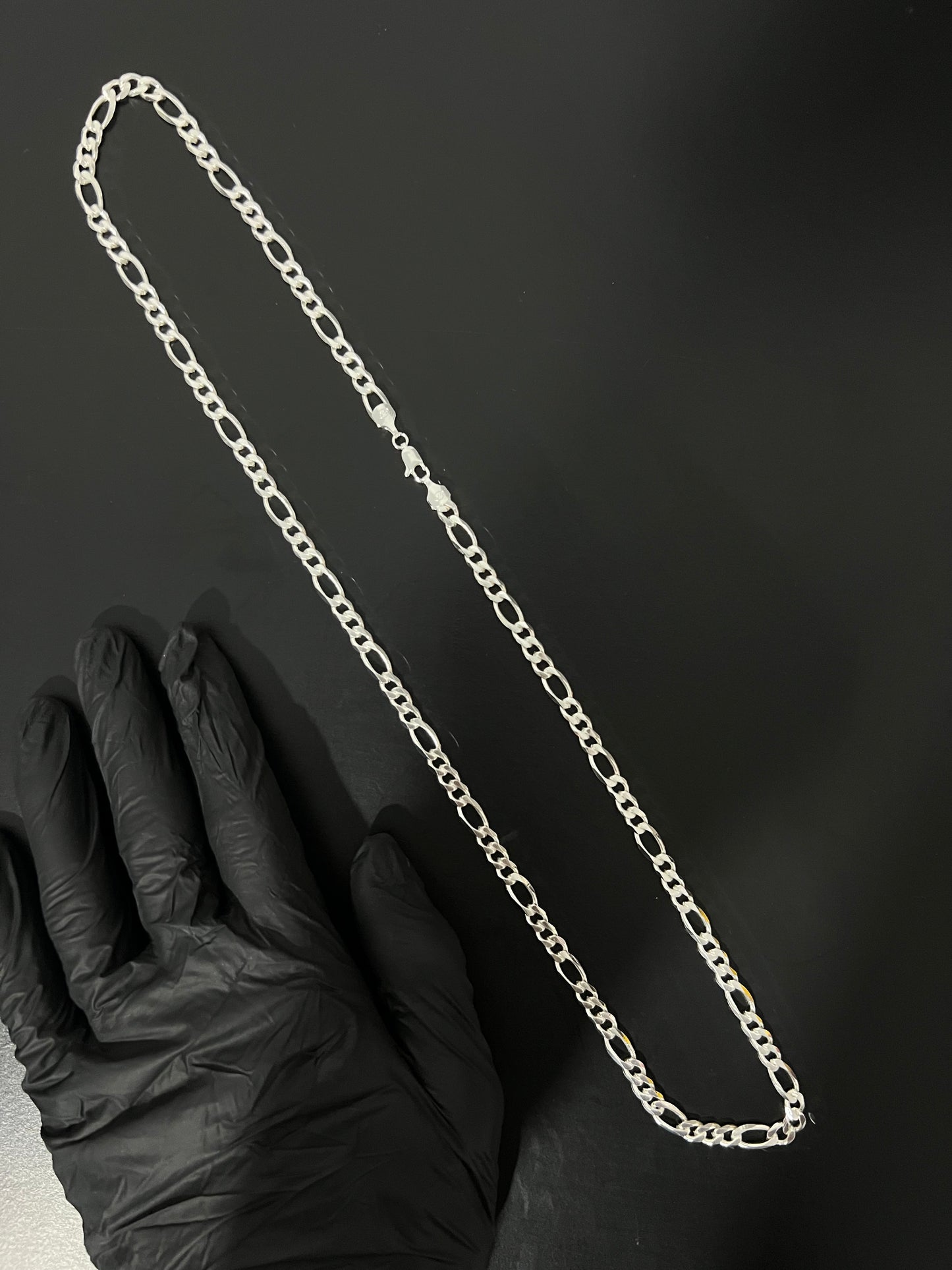 Corrente 3x1 - 8MM/70CM Prata Mista