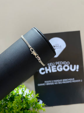 Pulseira  Prata 1x1 - 2MM