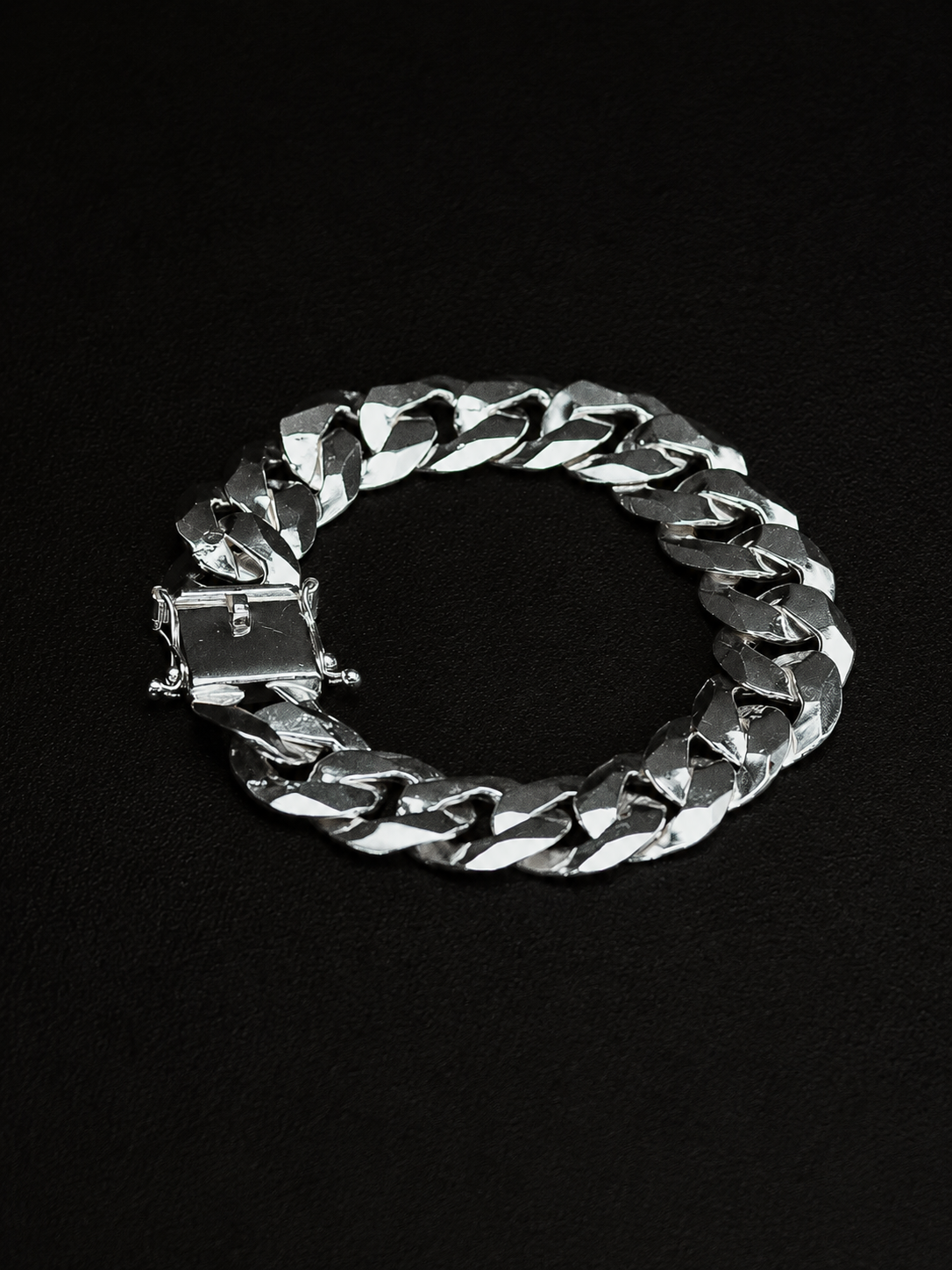 Pulseira Prata 1x1 Italiana - 18MM