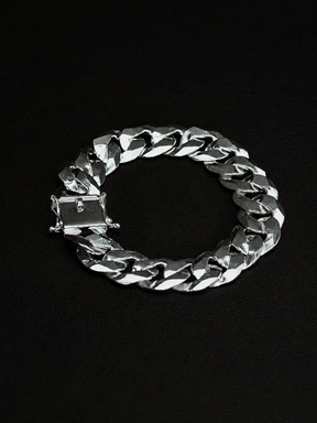 Pulseira Prata 1x1 Italiana - 18MM