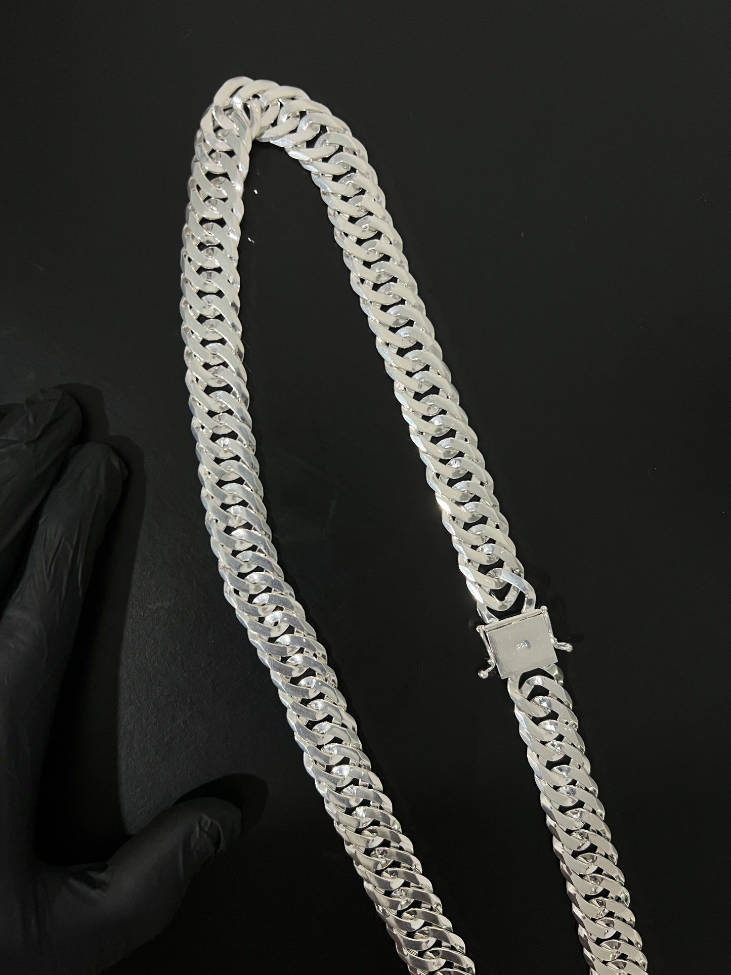 Corrente EloDuplo- 20MM/70CM Prata Mista