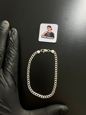 Pulseira  Prata 1x1 - 4MM