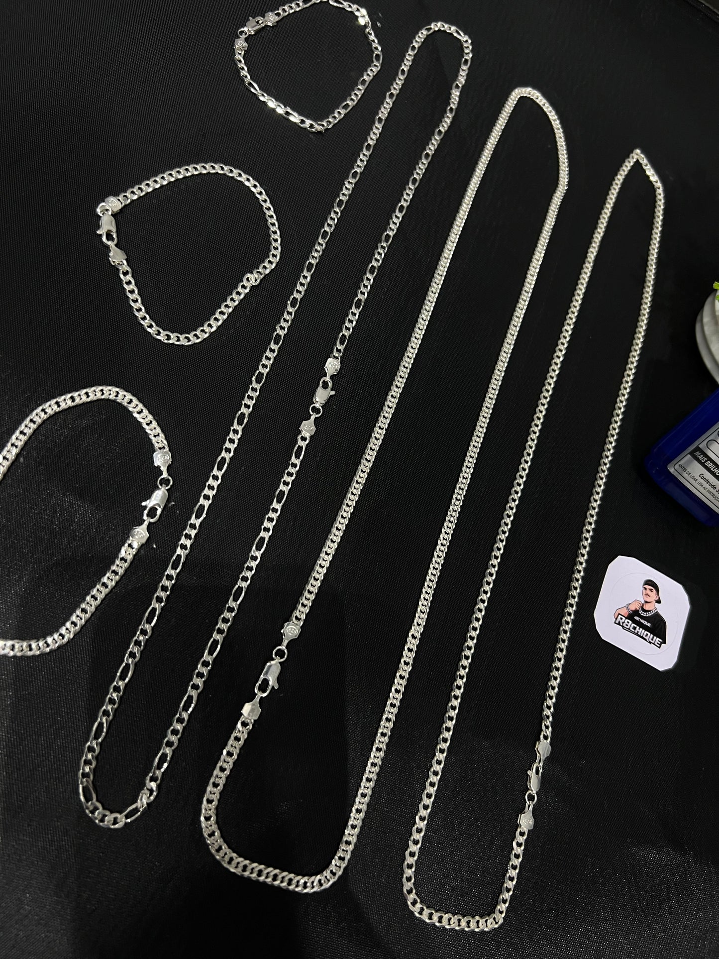 Kit Revenda | 3 Conjuntos 4MM: EloDuplo, 1x1 e 3x1 + 1 Limpa Pratas (Brinde) Kit (142)