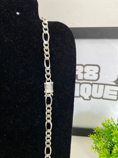 Corrente 3x1 - 8MM/70CM Prata Mista