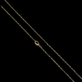 Corrente Tijolinho 1mm Banhado a Ouro 18k